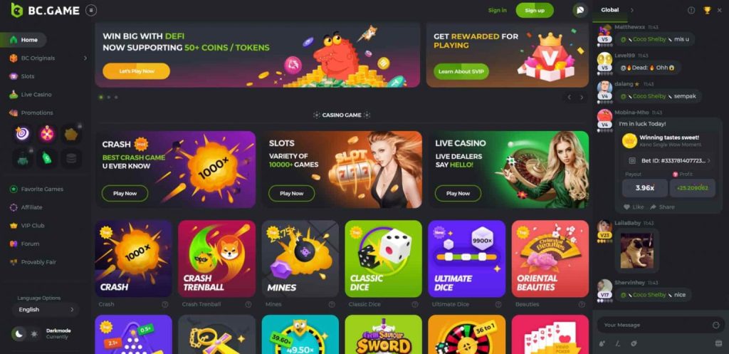 bc game casino promo code casino screen